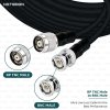 NETBOON HLF400 Coaxial Cable Assembly RP-TNC Male to BNC Male Connector | 50 Ohm Low Loss RF Cable | 6GHz Support | Double Shielded | Rugged Outdoor & Indoor Use