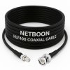 NETBOON HLF400 Coaxial Cable Assembly | SMA Female to BNC Male Connector | 50 Ohm Low Loss | Outdoor Shielded RF Cable | Custom Lengths Available