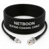 NETBOON HLF400 Coaxial Cable Assembly SMA Female to UHF Female Connector 50 Ohm Low Loss Shielded RF Cable Outdoor Rated Custom Lengths Available (1)