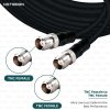 NETBOON HLF400 Coaxial Cable Assembly | TNC Female to TNC Female Connector | 50 Ohm Low Loss RF Jumper Cable | Outdoor-Rated, Shielded, Made in India