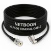 NETBOON HLF400 Coaxial Cable Assembly UHF Female to N Male Right Angle Connector 50 Ohm Low Loss RF Coax Cable Outdoor Rated Dual Shielded LMR400 Equivalent (1) NETBOON HLF400 Coaxial Cable Assembly UHF Female to N Male Right Angle Connector 50 Ohm Low Loss RF Coax Cable Outdoor Rated Dual Shielded LMR400 Equivalent (1)