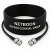NETBOON HLF400 Coaxial Cable Assembly with BNC Male to BNC Male Connector | 50 Ohm Low Loss RF Cable | Dual Shielded | Outdoor Rated | Custom Length Available