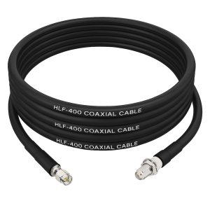 NETBOON HLF400 Coaxial Cable Assembly with SMA Male to SMA Female Connector | 50 Ohm Low Loss RF Cable | Outdoor Rated Shielded | High-Frequency Applications