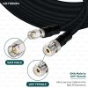 NETBOON HLF400 Coaxial Cable Assembly with SMA Male to UHF Female Connector | 50 Ohm Low Loss RF Coaxial Jumper | Outdoor Rated Double Shielded Heavy Duty
