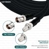 NETBOON HLF400 Coaxial Cable Assembly with TNC Female to SMA Female Connector | 50 Ohm Low Loss RF Coax Jumper | Shielded Cable for High-Frequency Application