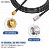 NETBOON RG58 Coaxial Cable Assemble with RP SMA Male to BNC Female Connectors for RF Signal Transmission, Surveillance Systems, Antenna Integration and Wireless Network Equipment (2) NETBOON RG58 Coaxial Cable Assemble with RP SMA Male to BNC Female Connectors for RF Signal Transmission, Surveillance Systems, Antenna Integration and Wireless Network Equipment (2)