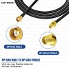 NETBOON RG58 Coaxial Cable Assemble with RP SMA Male to RP SMA Female Connectors for RF Signal Transmission, Communication Devices, Network Testing and Wireless Module Integration (2) NETBOON RG58 Coaxial Cable Assemble with RP SMA Male to RP SMA Female Connectors for RF Signal Transmission, Communication Devices, Network Testing and Wireless Module Integration