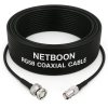 NETBOON RG58 Coaxial Cable Assembly with BNC Male to BNC Female Connectors | 50 Ohm Low-Loss RF Jumper for CCTV, Broadcast & Test Equipment