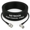 NETBOON RG58 Coaxial Cable Assembly with BNC Male to TNC Male Right Angle Connectors 50 Ohm Low-Loss RF Jumper for CCTV, Antennas, Broadcast & Test Equipment (1) NETBOON RG58 Coaxial Cable Assembly with BNC Male to TNC Male Right Angle Connectors | 50 Ohm Low-Loss RF Jumper for CCTV, Antennas, Broadcast & Test Equipment