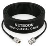 NETBOON RG58 Coaxial Cable Assembly with N Female to BNC Male Connectors | 50 Ohm Low-Loss RF Jumper for Communication, Antennas, and RF Test Equipment