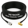 NETBOON RG58 Coaxial Cable Assembly with N Female to SMA Male Right Angle Connectors 50 Ohm Low-Loss RF Jumper for Antennas, Communication Panels & RF Test Equipment (1) NETBOON RG58 Coaxial Cable Assembly with N Female to SMA Male Right Angle Connectors | 50 Ohm Low-Loss RF Jumper for Antennas, Communication Panels & RF Test Equipment
