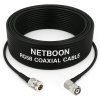 NETBOON RG58 Coaxial Cable Assembly with N Female to TNC Male Right Angle Connectors 50 Ohm Low-Loss RF Jumper for Antennas, Test Equipment & Communication Systems (1) NETBOON RG58 Coaxial Cable Assembly with N Female to TNC Male Right Angle Connectors | 50 Ohm Low-Loss RF Jumper for Antennas, Test Equipment & Communication Systems