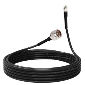 NETBOON RG58 Coaxial Cable Assembly with N Male to RP‑SMA‑Male Connector, Low‑Loss RG‑58 RF Jumper