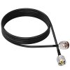 NETBOON RG58 Coaxial Cable Assembly with N Male to UHF Male Connector | 50 Ohm Low Loss RF Cable | Flexible and Durable Construction for RF Communications & Antennas