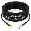 NETBOON RG58 Coaxial Cable Assembly with RP SMA Female to BNC Female Connectors 50 Ohm Low-Loss RF Jumper for Antennas, Test Equipment & Communication Systems (1) NETBOON RG58 Coaxial Cable Assembly with RP SMA Female to BNC Female Connectors | 50 Ohm Low-Loss RF Jumper for Antennas, Test Equipment & Communication Systems
