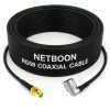 NETBOON RG58 Coaxial Cable Assembly with RP SMA Female to N Male Right Angle Connectors 50 Ohm Low-Loss RF Jumper for Antennas, Communication Devices & Test Equipment (1) NETBOON RG58 Coaxial Cable Assembly with RP SMA Female to N Male Right Angle Connectors | 50 Ohm Low-Loss RF Jumper for Antennas, Communication Devices & Test Equipment