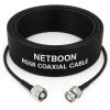 NETBOON RG58 Coaxial Cable Assembly with RP TNC Male to BNC Male Connectors 50 Ohm RF Jumper for Communication Devices, Testing Equipment, and Signal Integration (1) NETBOON RG58 Coaxial Cable Assembly with RP TNC Male to BNC Male Connectors | 50 Ohm RF Jumper for Communication Devices, Testing Equipment, and Signal Integration