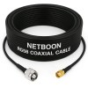 NETBOON RG58 Coaxial Cable Assembly with RP TNC Male to SMA Male Connectors 50 Ohm RF Jumper Cable for Test Labs, Communication Equipment, and RF Applications (1)