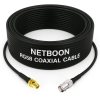 NETBOON RG58 Coaxial Cable Assembly with SMA Female to BNC Female Connectors | 50 Ohm RF Cable for Wireless Modules, Communication Systems, and Signal Transfer