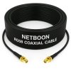NETBOON RG58 Coaxial Cable Assembly with SMA Female to RP SMA Female Connectors Flexible RF Cable for Communication and Signal Transmission Applications (1) NETBOON RG58 Coaxial Cable Assembly with SMA Female to RP SMA Female Connectors | Flexible RF Cable for Communication and Signal Transmission Applications