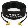 NETBOON RG58 Coaxial Cable Assembly with SMA Male Right Angle to SMA Male Right Angle Connectors 50 Ohm Shielded RF Jumper for Test Equipment, Communication Panels & Lab Instruments (1) NETBOON RG58 Coaxial Cable Assembly with SMA Male Right Angle to SMA Male Right Angle Connectors | 50 Ohm Shielded RF Jumper for Test Equipment, Communication Panels & Lab Instruments
