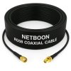 NETBOON RG58 Coaxial Cable Assembly with SMA Male to RP-SMA Female Connectors 50 Ohm Low-Loss RF Jumper for Antennas, Lab Testing & Communication Systems (1) NETBOON RG58 Coaxial Cable Assembly with SMA Male to RP-SMA Female Connectors | 50 Ohm Low-Loss RF Jumper for Antennas, Lab Testing & Communication Systems
