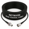 NETBOON RG58 Coaxial Cable Assembly with TNC Female Bulkhead to RP TNC Male Connectors | 50 Ohm RF Cable for Panel Mount, Wireless Modules, Custom Communication Interfaces
