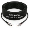 NETBOON RG58 Coaxial Cable Assembly with TNC Female Bulkhead to TNC Female Bulkhead Connectors 50 Ohm RF Jumper for Panel Mount, Signal Extension, Wireless Systems (1) NETBOON RG58 Coaxial Cable Assembly with TNC Female Bulkhead to TNC Female Bulkhead Connectors | 50 Ohm RF Jumper for Panel Mount, Signal Extension, Wireless Systems