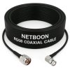 NETBOON RG58 Coaxial Cable Assembly – N Male to BNC Male Right Angle Connector, 50 Ohm Low-Loss RF Jumper (1) NETBOON RG58 Coaxial Cable Assembly – N Male to BNC Male Right Angle Connector, 50 Ohm Low-Loss RF Jumper