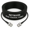 NETBOON RG58 Coaxial Cable Assembly with BNC Male to BNC Male Connectors | 50 Ohm Low-Loss RF Jumper for CCTV, Test Equipment, Broadcast & Communication Systems