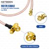 NETBOON RG178 Cable Assembly with 2-Hole RP-SMA Female to UFL/IPX/IPEX Connector – 50 Ohm RF Pigtail Jumper for IoT Devices, Antenna Integration, Wireless Modules, and PCB Systems