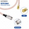 NETBOON RG178 Coaxial Cable Assembly with BNC Female to IPEX/IPX/UFL Connector