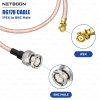 NETBOON RG178 Coaxial Cable Assembly with BNC Male to IPEX/IPX/UFL Connector