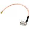 NETBOON RG178 Coaxial Cable Assembly with N Male Right Angle to IPEX/IPX/UFL Connector