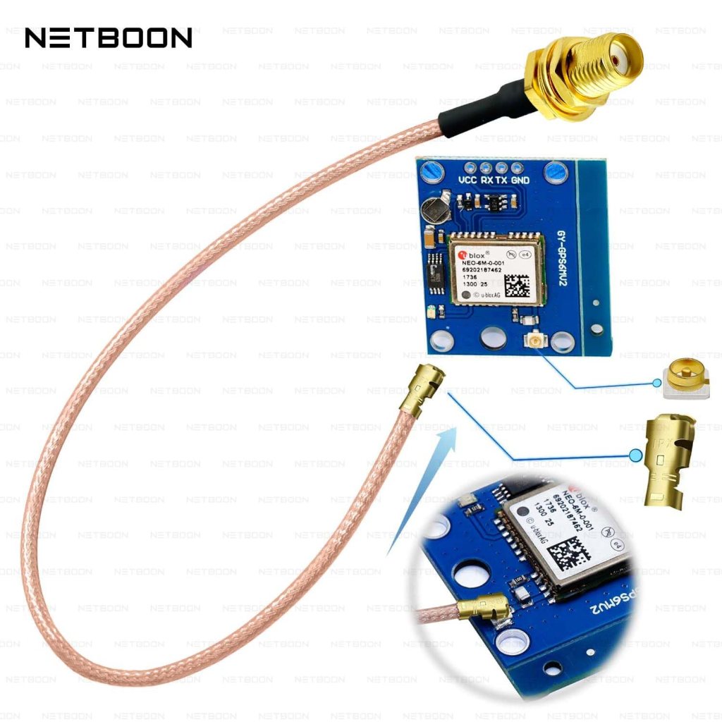 NETBOON RG178 Cable with UFL/IPEX to SMA Female Connector | Ultra-Thin ...