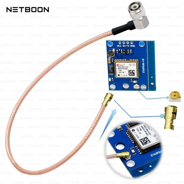 RG178 Cable with UFL/IPEX to TNC Male Right Angle Connector | Ultra-Thin Low Loss RF Coaxial Cable for IoT, WiFi, GPS & Embedded Devices