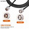 HLF200 Low Loss RF Cable | N Type Male to TNC Male Connector | 50 Ohm Coaxial Cable for Antenna & Communication Systems