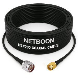 HLF200 RF Coaxial Cable N Male to SMA Male Connector 50 Ohm Low Loss Cable (1) HLF200 RF Coaxial Cable N Male to SMA Male Connector 50 Ohm Low Loss Cable