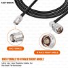 HLF200 RF Coaxial Cable with BNC Female to N Male Right Angle Connector | Heavy-Duty RF Adapter Cable for Antenna, CCTV & Wireless Network Applications