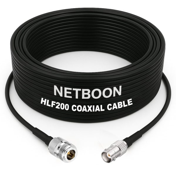 HLF200 RF Coaxial Cable with N Female to BNC Female Connector Precision RF Adapter Cable for Communication & Test Systems (6) HLF200 RF Coaxial Cable with N Female to BNC Female Connector Precision RF Adapter Cable for Communication & Test Systems
