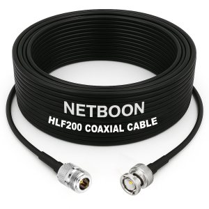 HLF200 RF Coaxial Cable with N Female to BNC Male Connector Professional RF Adapter Cable for Signal Transmission & Test Equipment (6) HLF200 RF Coaxial Cable with N Female to BNC Male Connector Professional RF Adapter Cable for Signal Transmission & Test Equipment