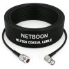HLF200 RF Coaxial Cable with N Female to BNC Male Right Angle Connector Flexible Low-Loss Cable for Professional RF Installations (1) HLF200 RF Coaxial Cable with N Female to BNC Male Right Angle Connector Flexible Low-Loss Cable for Professional RF Installations
