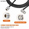HLF200 RF Coaxial Cable with N Female to BNC Male Right Angle Connector Flexible Low-Loss Cable for Professional RF Installations (2) HLF200 RF Coaxial Cable with N Female to BNC Male Right Angle Connector | Flexible Low-Loss Cable for Professional RF Installations
