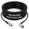 HLF200 RF Coaxial Cable with N Female to N Male Right Angle Connector Heavy-Duty RF Extension Cable for Antenna & Communication Systems (6) HLF200 RF Coaxial Cable with N Female to N Male Right Angle Connector Heavy-Duty RF Extension Cable for Antenna & Communication Systems