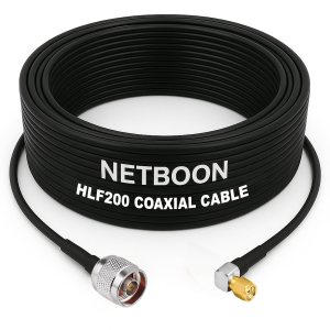 HLF200 RF Coaxial Cable with N Male to SMA Male Right Angle Connector Precision RF Connectivity for Compact Setup (1) HLF200 RF Coaxial Cable with N Male to SMA Male Right Angle Connector Precision RF Connectivity for Compact Setups