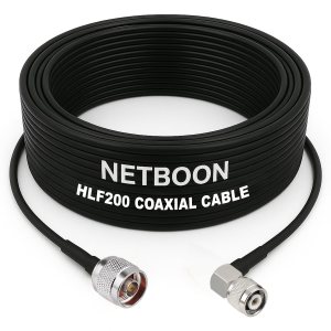 HLF200 RF Coaxial Cable with N Male to TNC Male Right Angle Connector Rugged Build for Precision RF Integration (2) HLF200 RF Coaxial Cable with N Male to TNC Male Right Angle Connector Rugged Build for Precision RF Integration