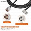 HLF200 RF Coaxial Cable with N Male to TNC Male Right Angle Connector | Rugged Build for Precision RF Integration