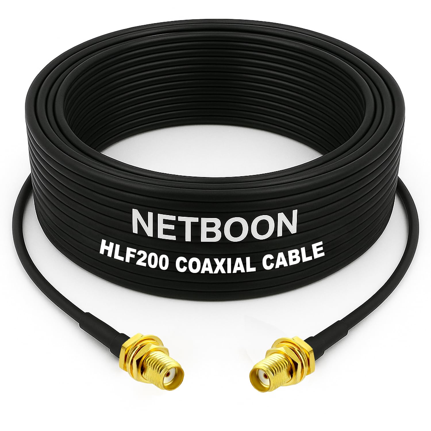 HLF200 RF Coaxial Cable with SMA Female to SMA Female Connector High Stability Interlink Cable for RF & Communication Devices