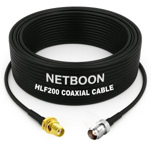 HLF200 RF Coaxial Cable with SMA Female to TNC Female Connector Reliable Interface Cable for RF and Antenna Applications (1) HLF200 RF Coaxial Cable with SMA Female to TNC Female Connector Reliable Interface Cable for RF and Antenna Applications