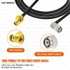 HLF200 RF Coaxial Cable with SMA Female to TNC Male Right Angle Connector | Enhanced RF Adaptability for Precision Signal Transmission